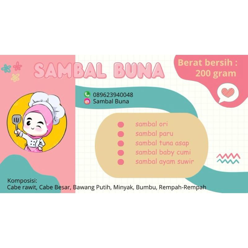 

Sambal Baby Cumi 200gr SAMBAL BUNA