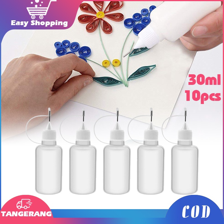 

1pcs Botol Jarum Botol 3ml Botol Aplikator Henna Botol Lem Quilling Scrapbooking Jarum Craft ART F2R8