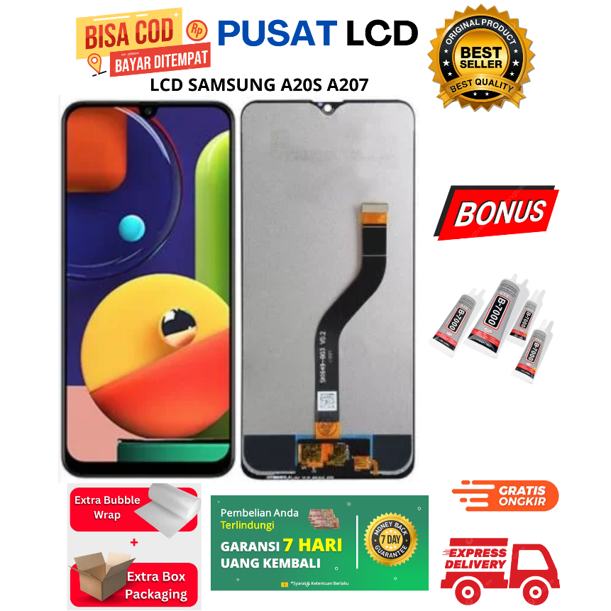 LCD SAMSUNG A20S FULLSET ORIGINAL