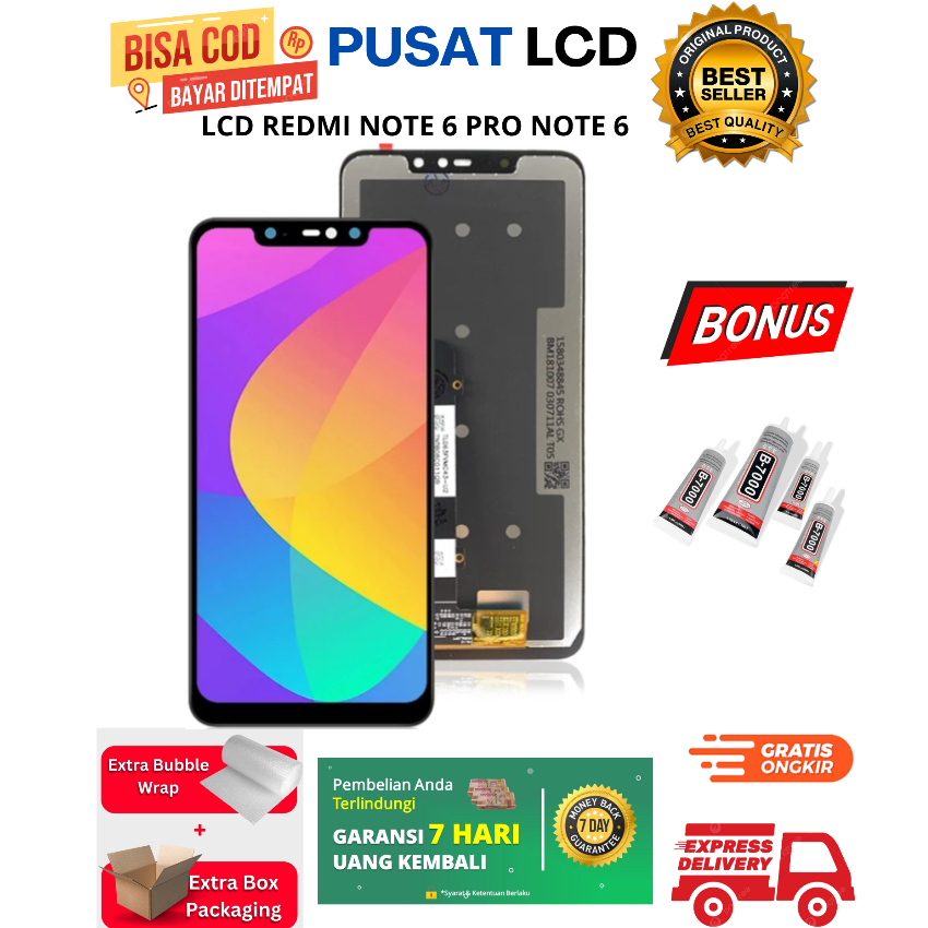 LCD REDMI NOTE 6 PRO NOTE 6 FULLSET TOUCHSCREEN ORIGINAL