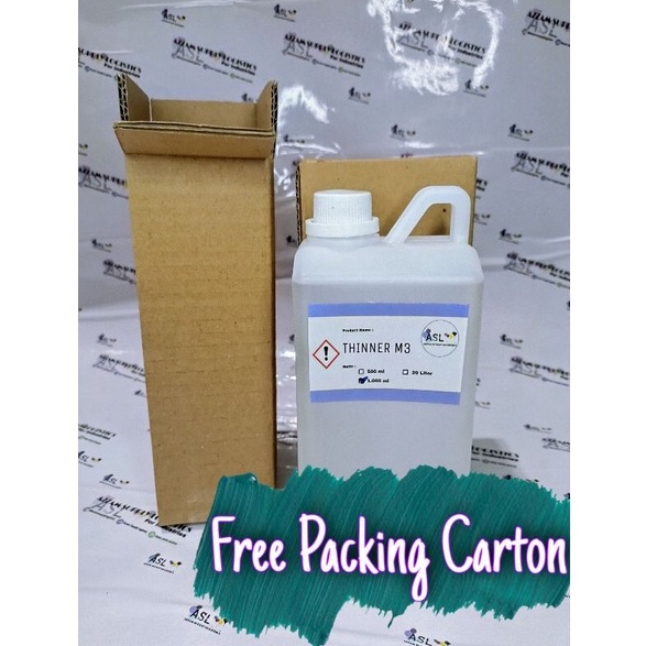 

Thinner M3 Solvent M3 Pengencer Cat Sablon 1 Liter ART J8P5