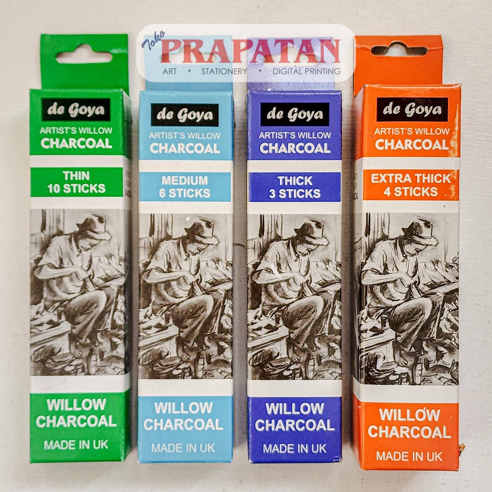 

De Goya Artists Willow Charcoal Stick Stik Arang ART T8M9