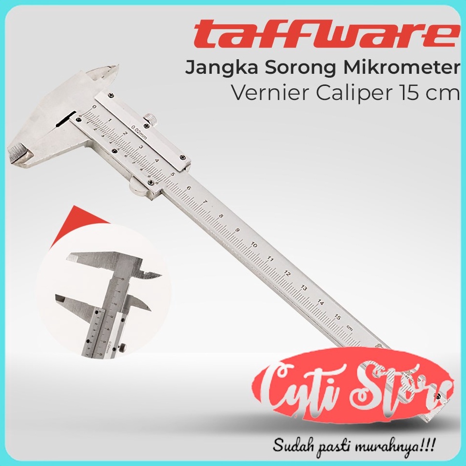 

Jangka Sorong Stainless Steel Vernier Caliper Gauge Micrometer 15CM ART B7O5