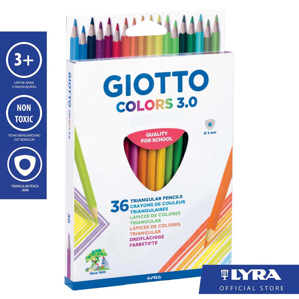 

Giotto Colors 3 Triangular Pensil Warna 36 Warna ART I2E9