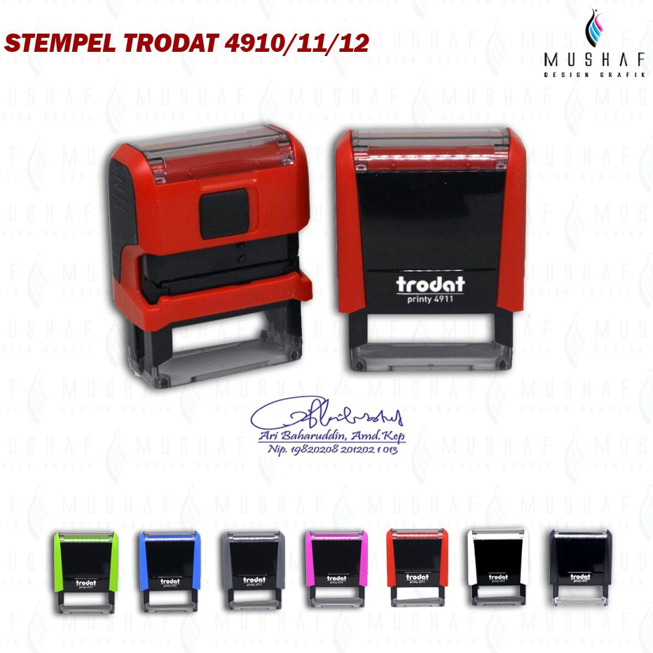 

Stempel Nama Trodat Printy 491 4911 4912 4913 ART I2W5