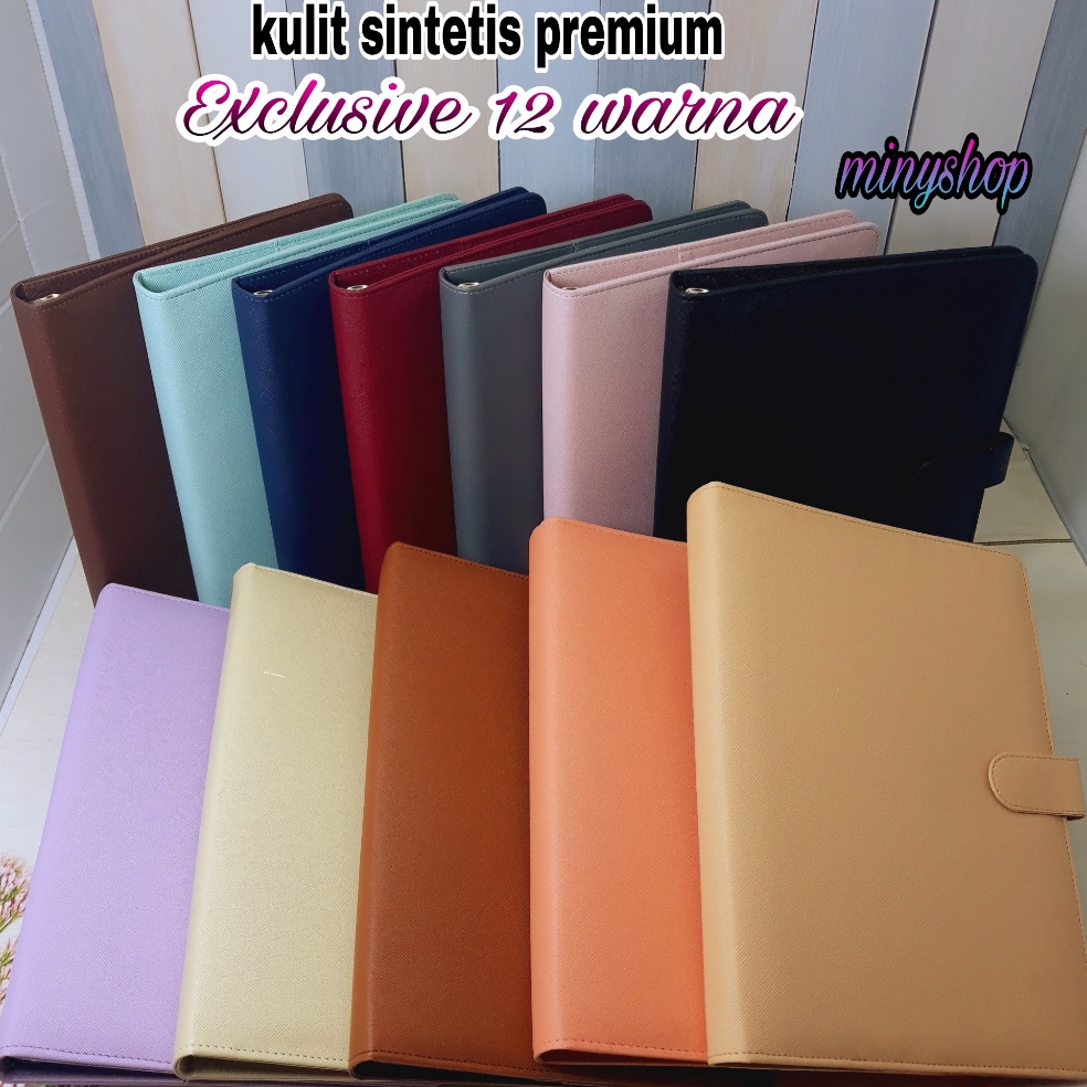 

Binder Polos Exclusive B5 26 Ring 12 Warna Pilihan Buku Agenda Kuliah Kantor Bahan Kulit Termurah ART U8E3