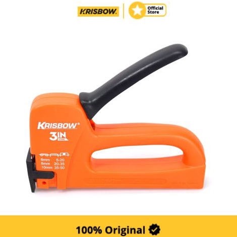 

Krisbow Staple Gun Stapler Tembak 612 mm 3In1 Merah ART H6B7