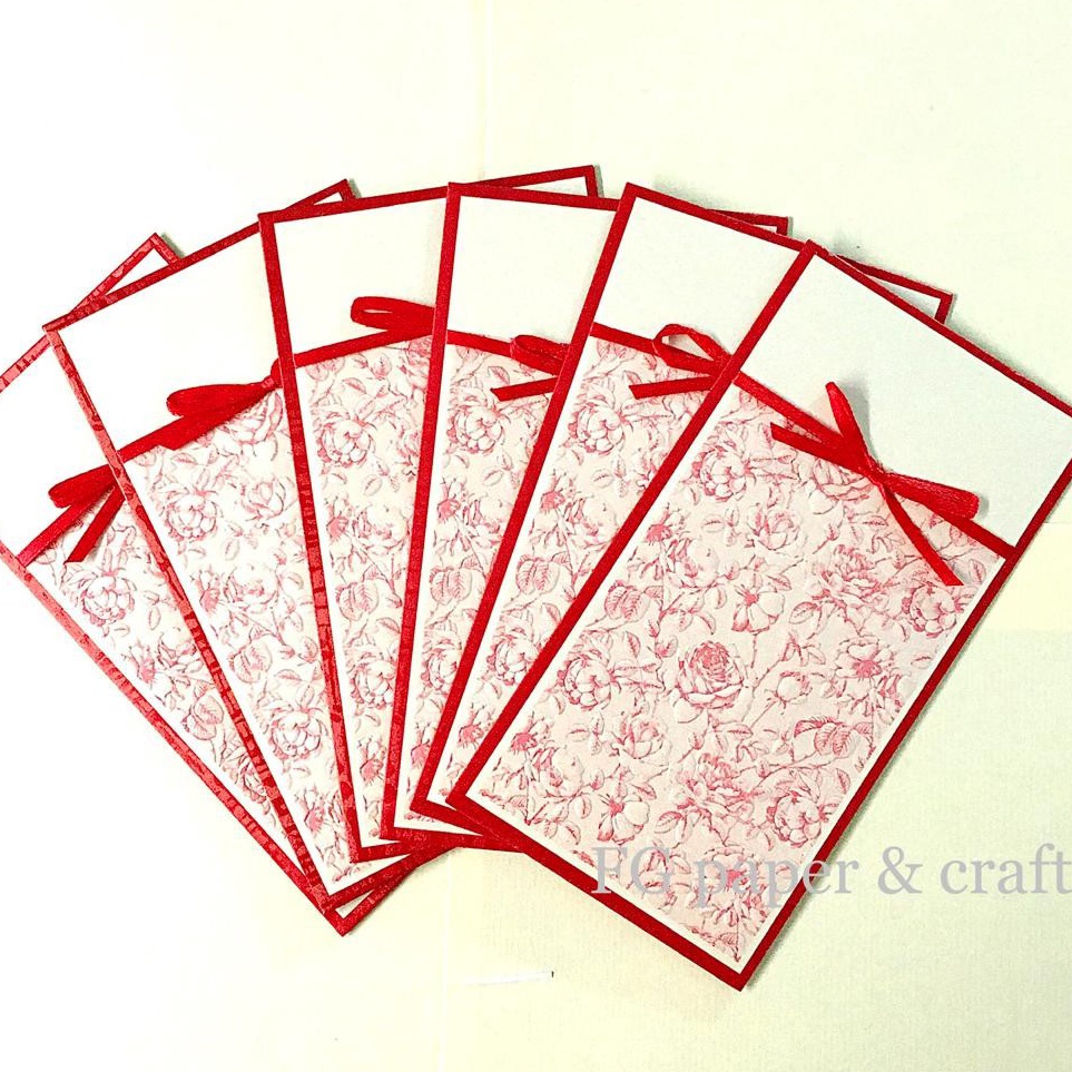 

Amplop Uang 9x17cm 6pcs Angpau Ribbon Flower by fgpaper ART P5E7