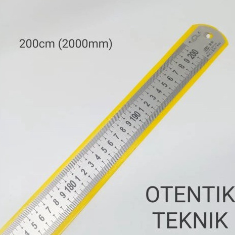 

PENGGARIS BESI PANJANG 2 CM 2 MM 2 METER STEEL RULER 8 INCHI 2CM ART Q7E3