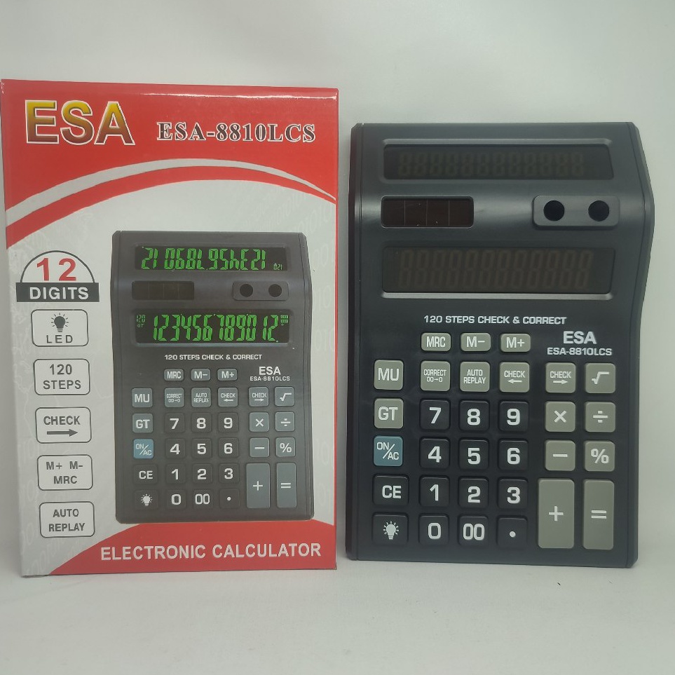 

Kalkulator Calculator Esa881 LCS LED 2 Layar OriginalKalkulator Besar 12 DigitKalkulator Dagang Kasir ART H8S4