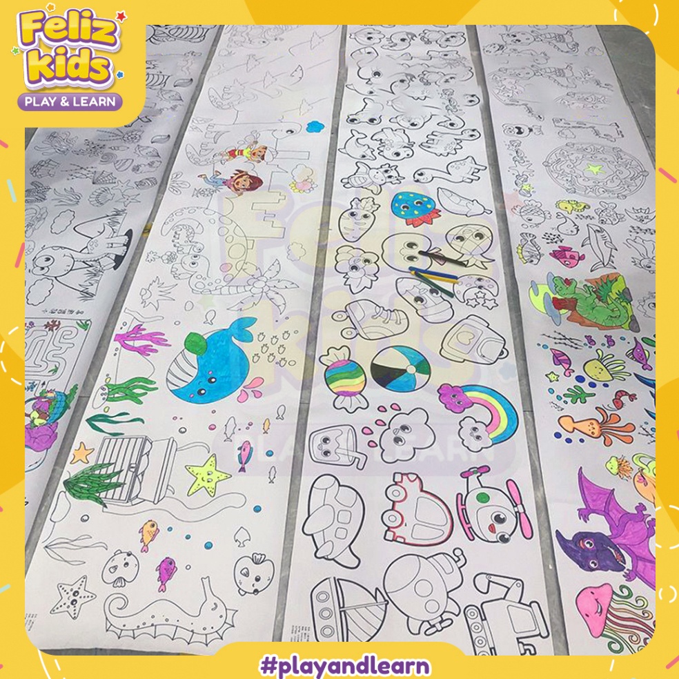 

KM1 kertas mewarnai graffiti scroll hadiah drawing art cat sticker felizkids ART X1Y3