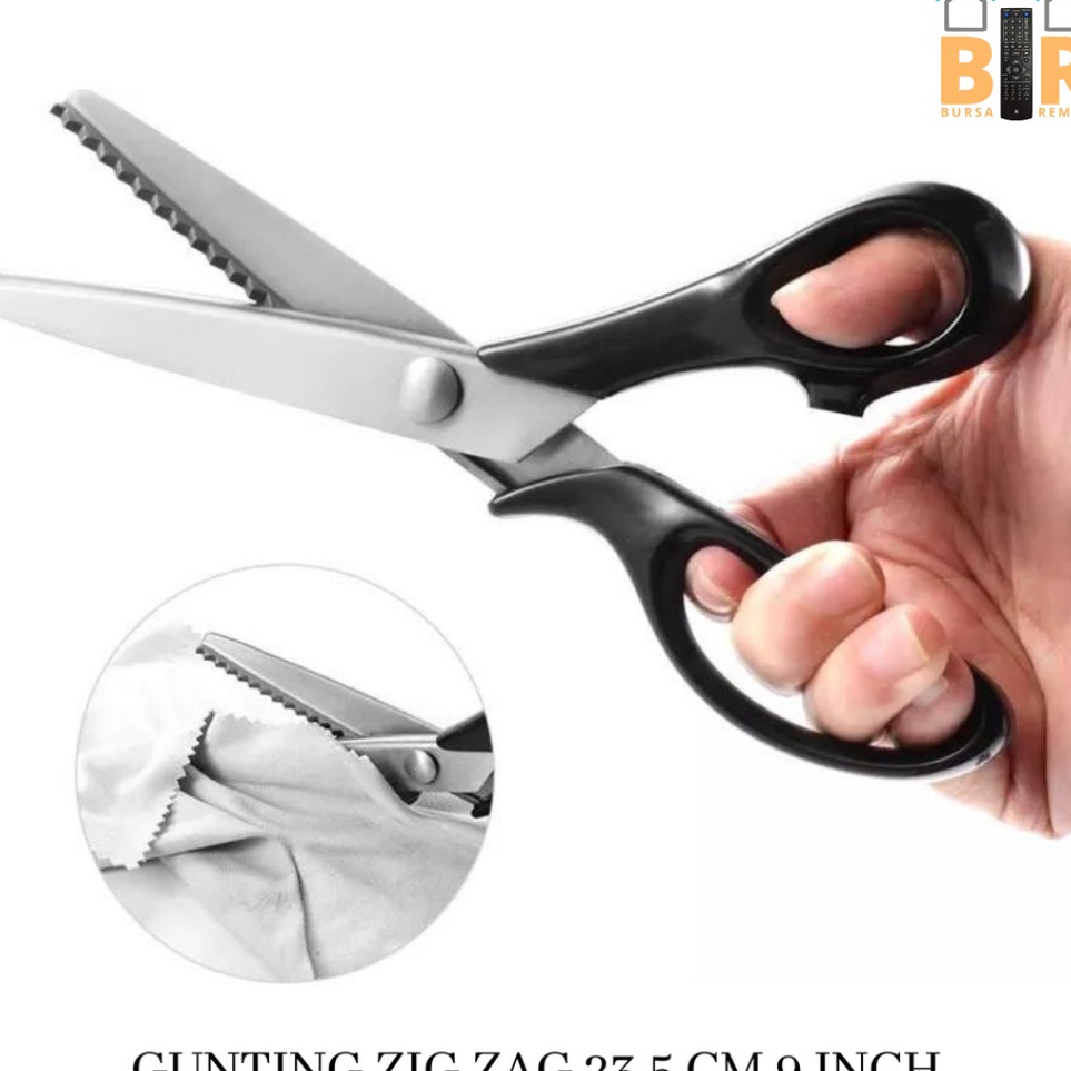 

Gunting Zigzag Stainlees Steel Gelombang Gerigi Untuk Menggunting Kain 3MM ART P4Z6