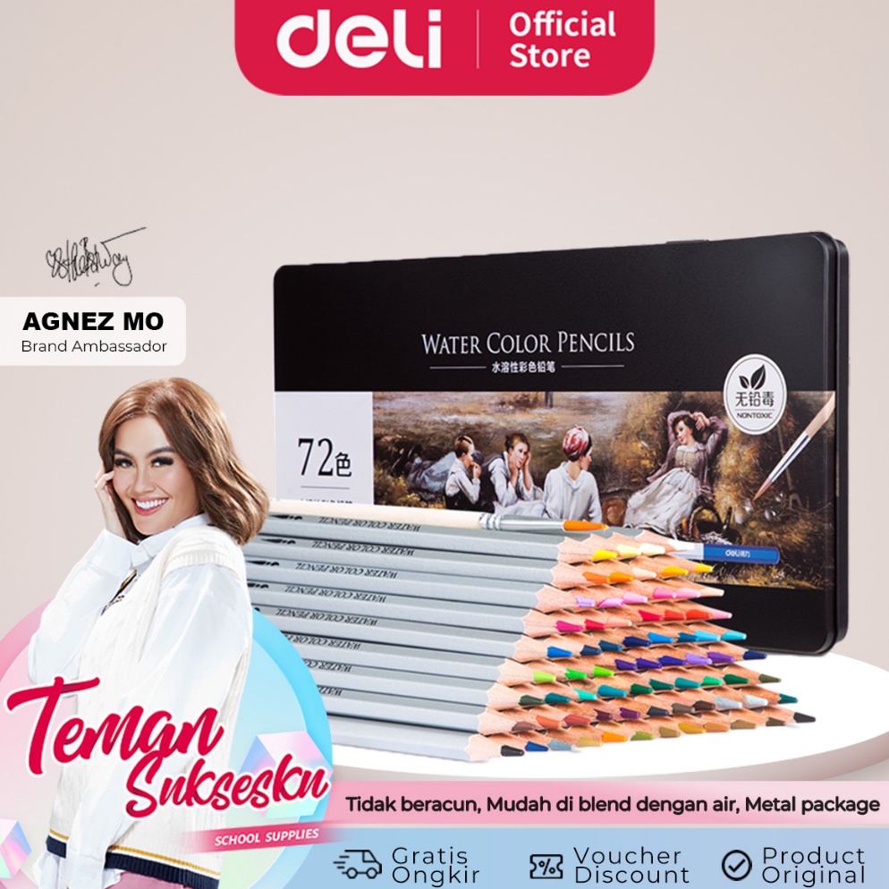 

Deli Pensil Warna 24364872 WARNA tidak beracun dapat dicuci dan teknologi hybrid 6521 ART Y6J1