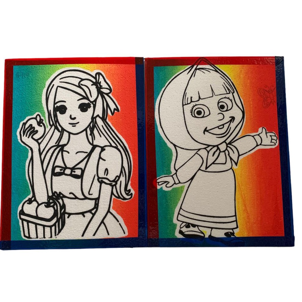 

25 Pcs Lis Lakban Rainbow Sterofoam Lukis uk 33x5 Sterofoam Mewarnai Gabus Lukis Pasar Malam ART O3T4