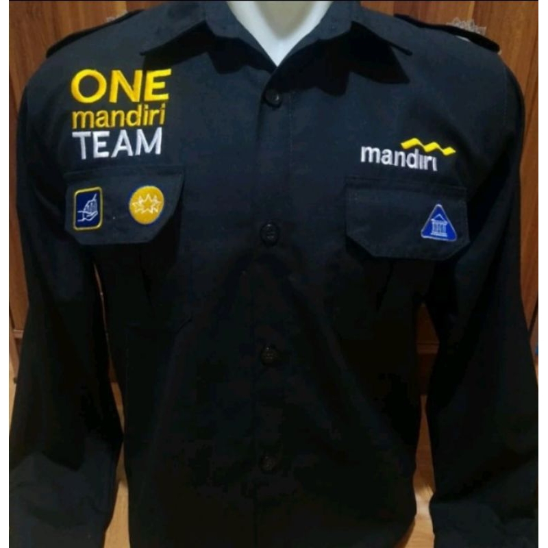 kemeja mandiri baju seragam one mandiri team