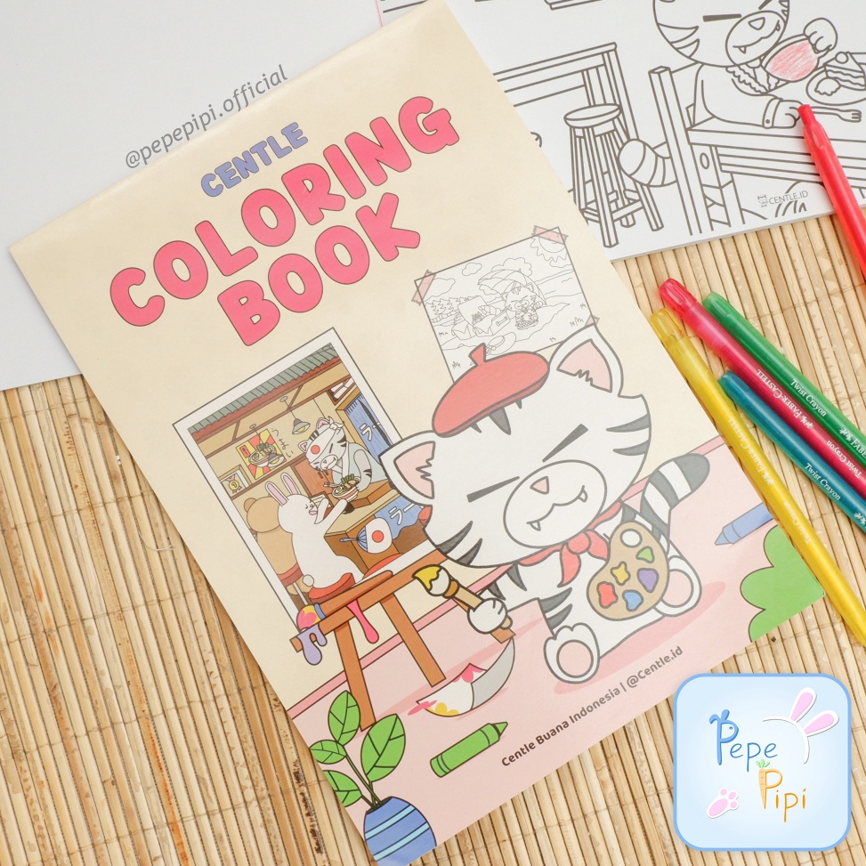

Buku Mewarnai Centle A4 25 Lembar Coloring Book Centle Drawing Book untuk Anak Sekolah Buku Gambar Menggambar ART R4M4