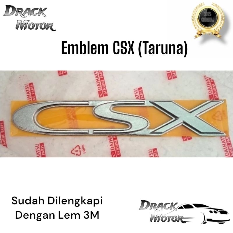 EMBLEM CSX ORIGINAL DAIHATSU TARUNA/EMBLEM BAGASI DAIHATSU TARUNA CSX
