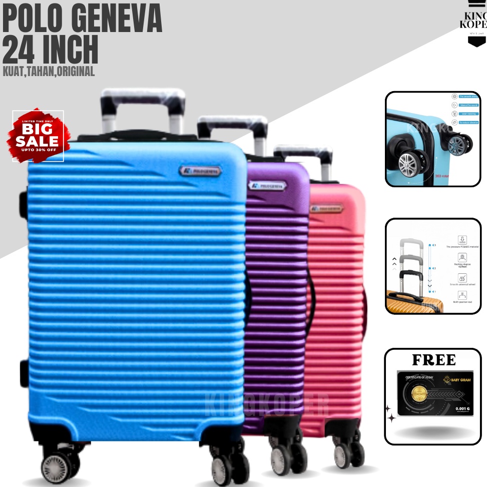 ART F88Z Koper 24 inch Polo Happy 82 ukuran bagasikoper murahfiberhardcasekabincabin