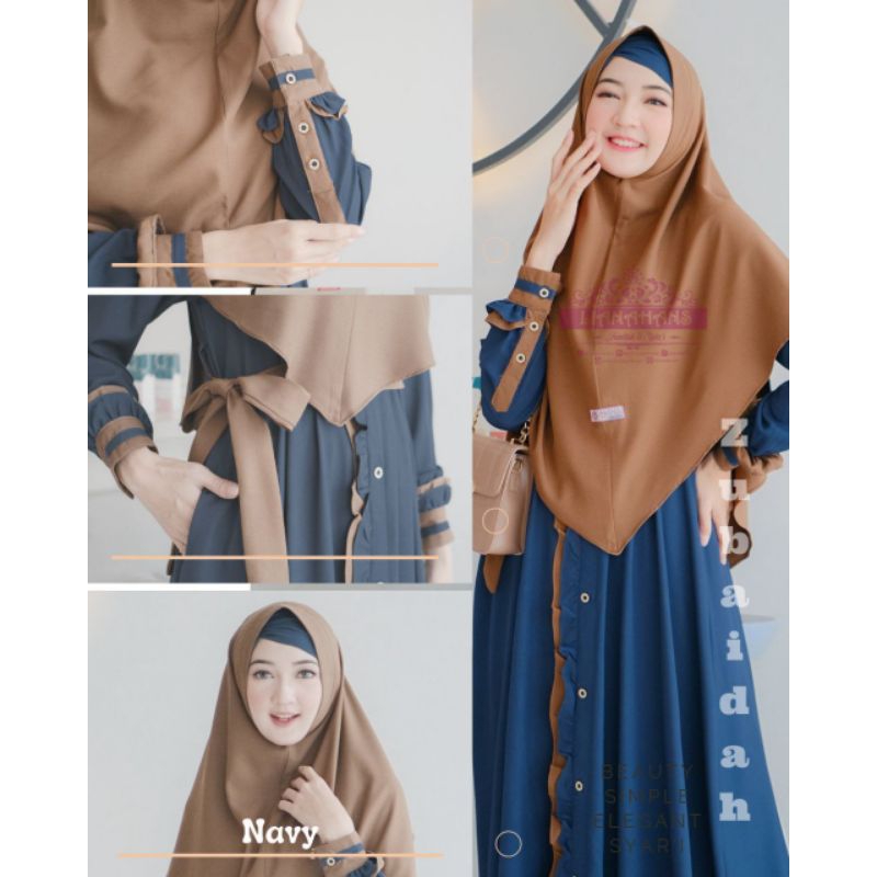GAMIS ZUBAIDAH BY LIANAHANS SET HIJAB TERBARU 2023