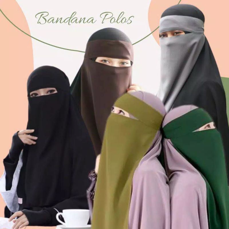 Cadar Bandana || Niqab Bandana || Niqob Bandana Poni || Cadar Bandana Wolfis