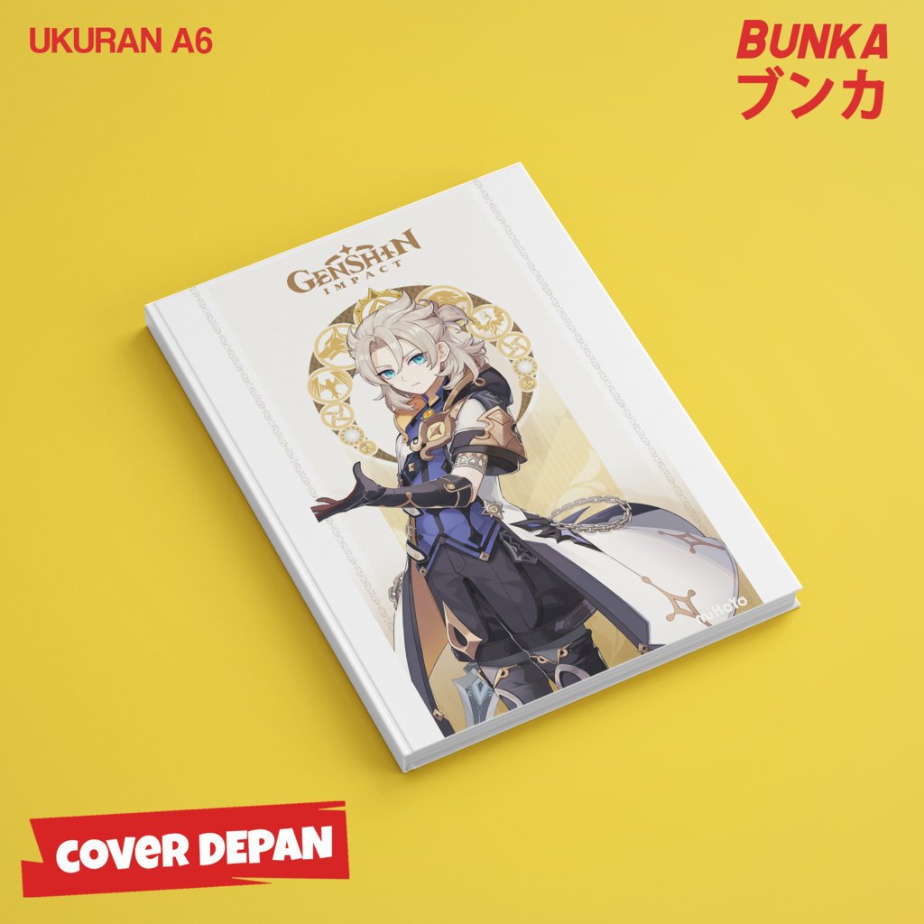 

Pocket Note Game Genshin Impact Albedo Hardcover A6 Buku Tulis Catatan Note Agenda Planner