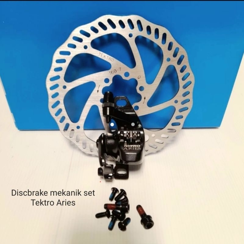 DISC BRAKE MEKANIK SET TEKTRO ARIES REM CAKRAM SEPEDA GUNUNG MTB LIPAT DLL