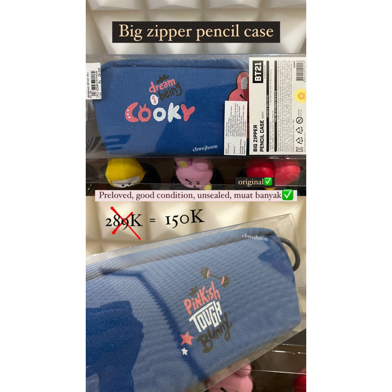 

Big zipper pencil case BT21