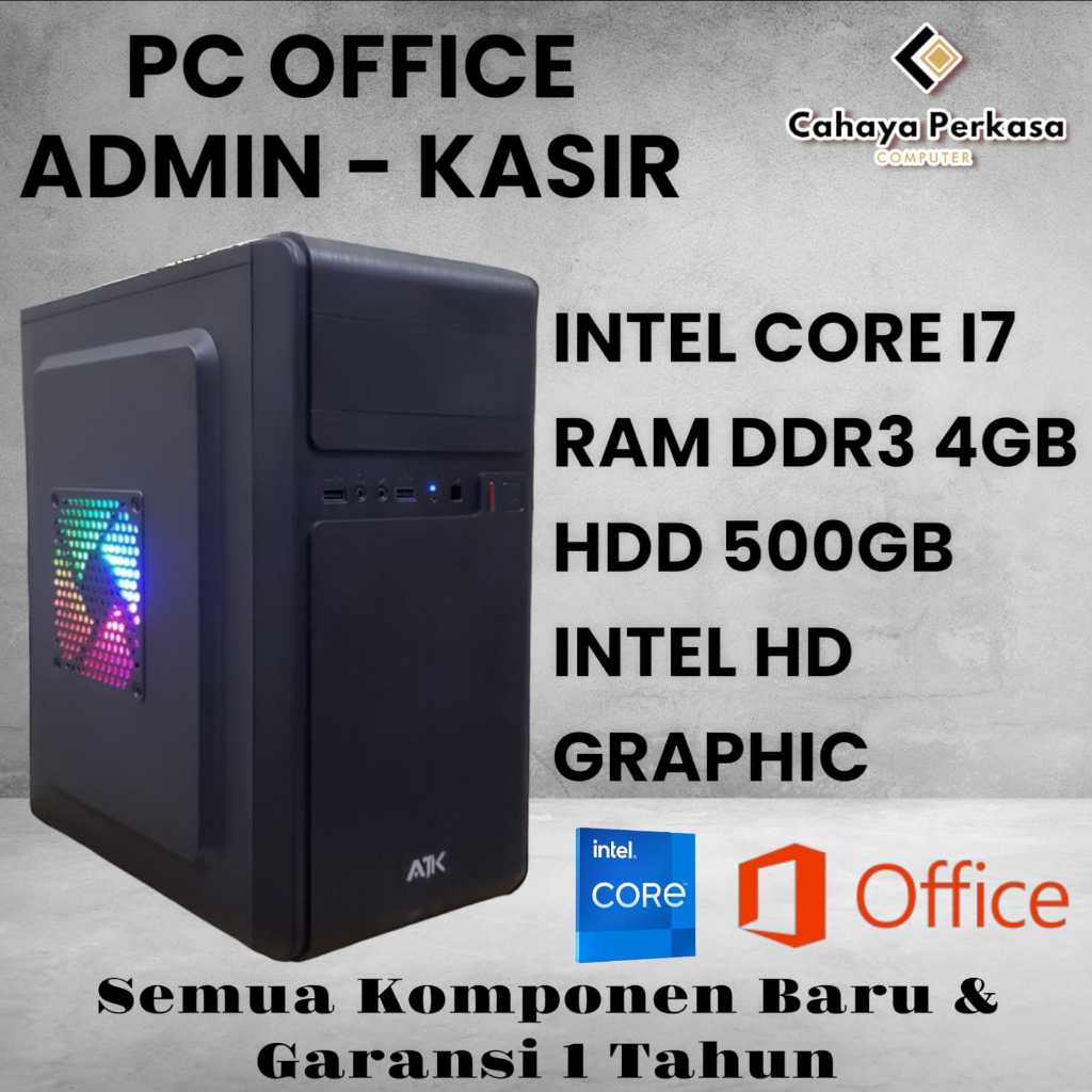 PC Rakitan Core i7 3770 komputer rakitan core i7 Gen 3