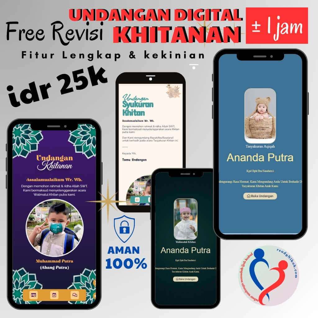 [MUSIM KHITAN] Undangan Sunat Khitanan dan Aqiqah - Undangan Website Khitan Terbaru