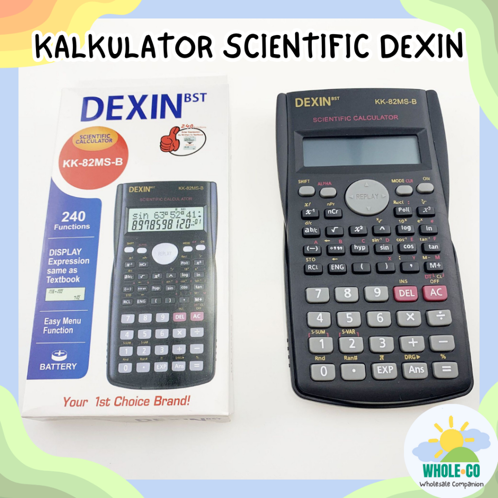 

Kalkulator Scientific Dexin Premium Calculator Saintifik 12 Digit Unik Imut Lucu Termurah Grosir Cod KK-82MS-B8