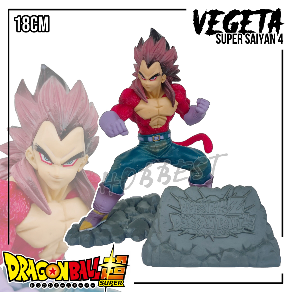 Action Figure DRAGON BALL GT : VEGETA SSJ 4 - Statue Miniatur Pajangan Mainan DB Z Super Saiyan Beji
