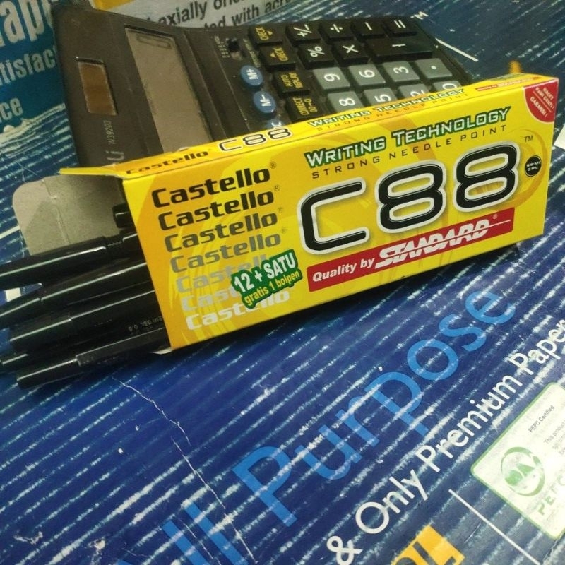 

pulpen castello C88 writing technology 0,5 semi gel / pack