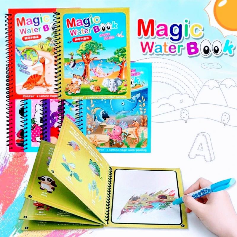 

MURAHCOD✅ magic water book buku gambar air mewarnai