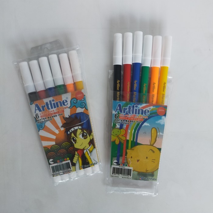 

Artline new marker permanent 6 warna EK-316/6w - Hitam