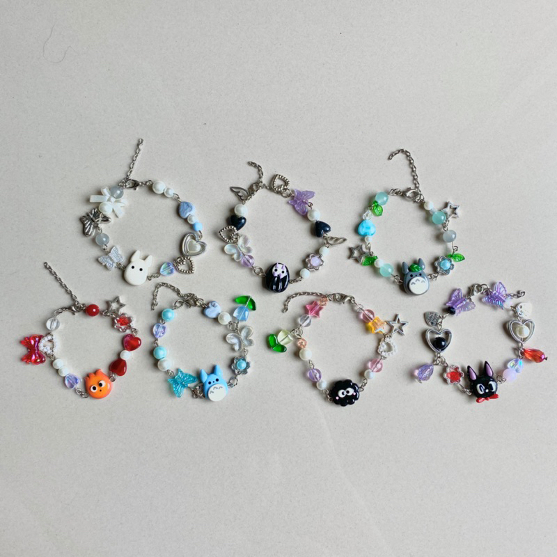 CLAY Studio Ghibli/ Handmade Clay Bracelet/ Gelang