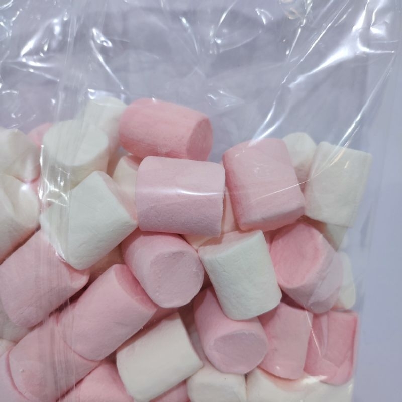 

bGF Corniche Marshmallow Mega Pink White 1kg - Marsmalow Marshmalow Halal