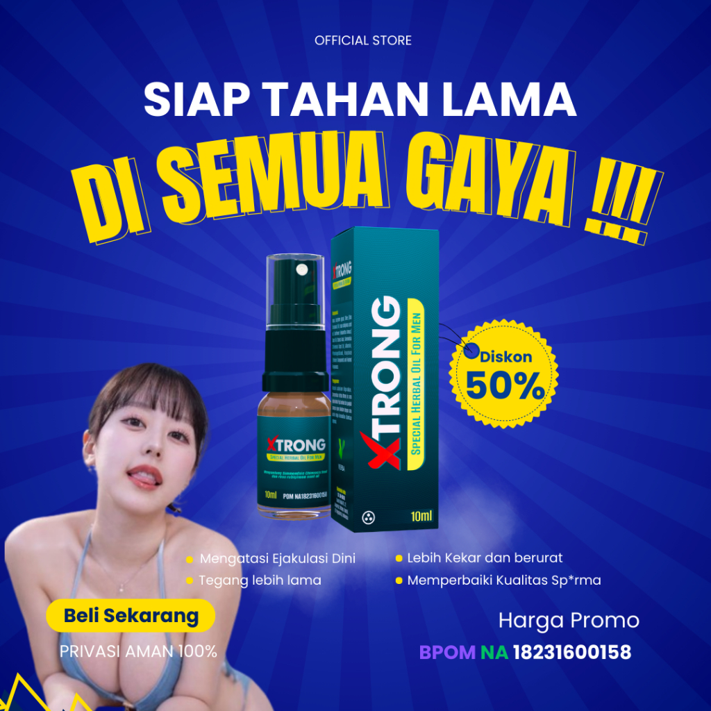 XTRONG Obat Kuat Pria Tahan Lama XTRONG Spray Obat Kuat Oles Atasi_Ejakulasi Dini Paling Ampuh