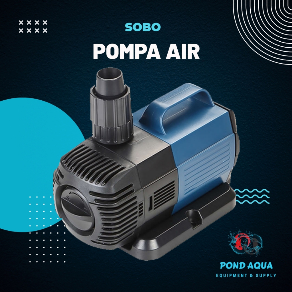 Pompa Celup Kolam Koi 3800 LPH 25 Watt SOBO Pompa Koi Submersible