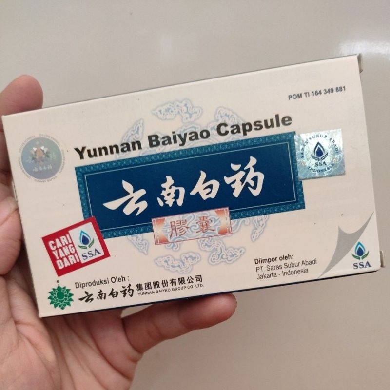 Yunnan Baiyao yunan paiyao 16 kapsul perdarahan dan penyembuhan luka