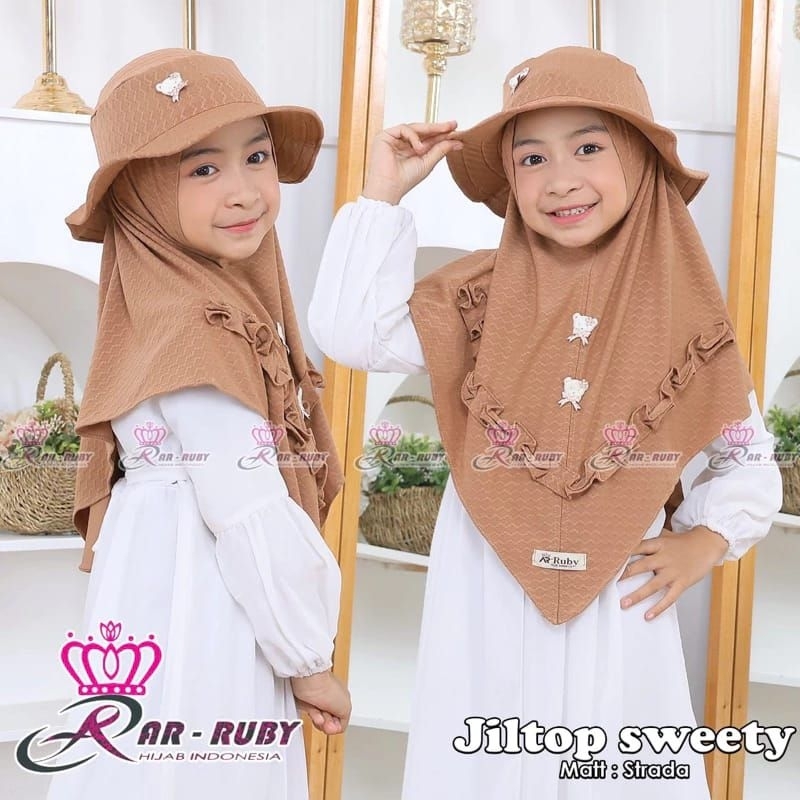 Hijab Anak Topi Tanggung | Hijab Anak Topi Bear