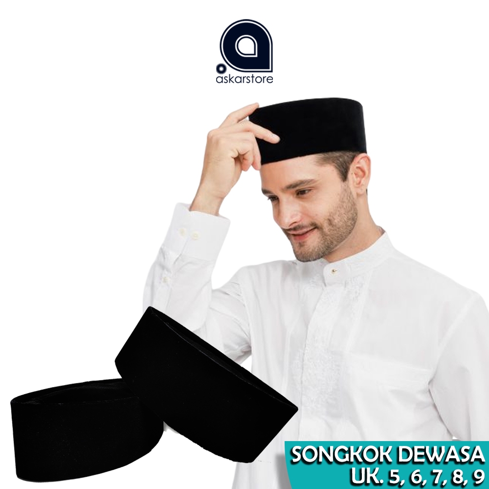 Peci Songkok Polos / Peci Songkok Hitam / Peci Songkok Polos Hitam / Peci Songkok Kulitas Premium