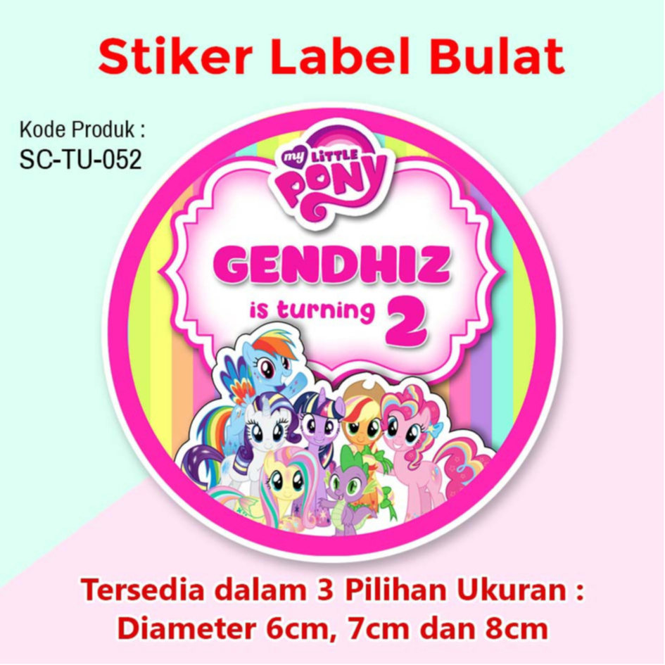 

STIKER ULANG TAHUN MY LITTLE PONY ANAK STICKER LABEL BOX TUMPENG MINI