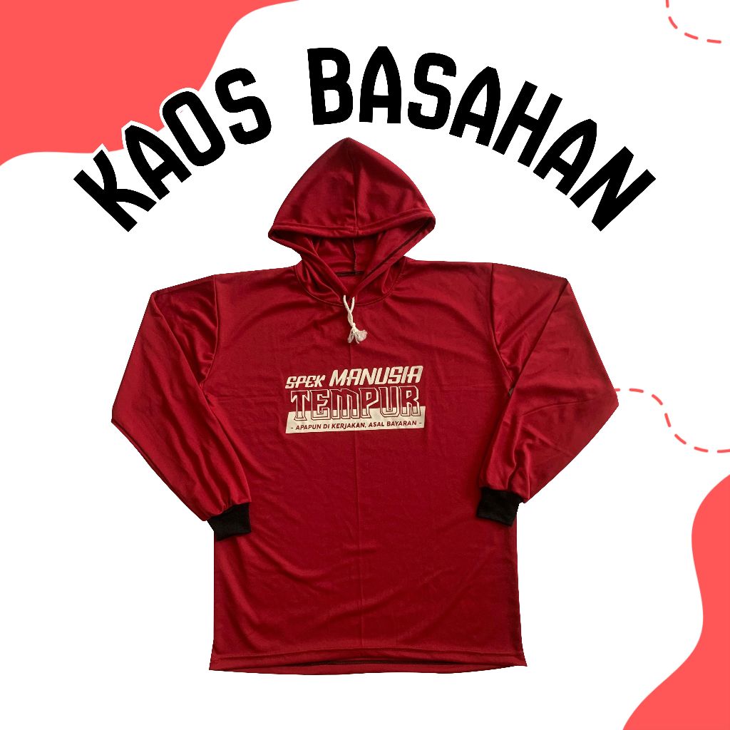 BISA COD BAJU KAOS BASAHAN SABLON  MANUSIA TEMPUR KERJA PROYEK SAWAH BERKEBUN PETANI LENGAN PANJANG