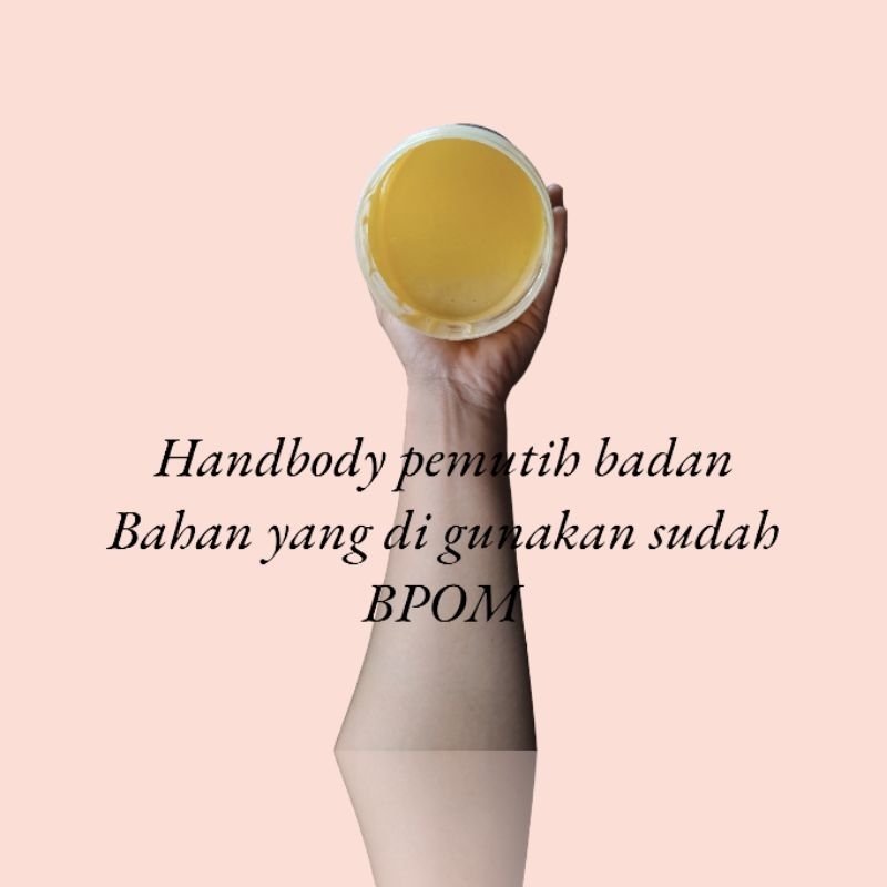 handbody pemutih racikan farmasi aman bahan BPOM