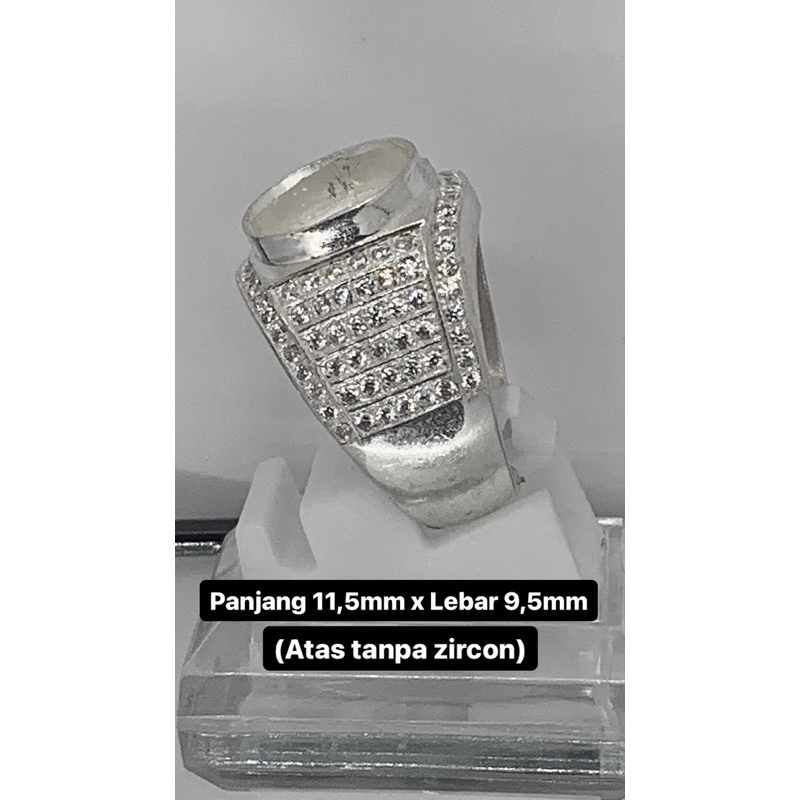 Syahira Silver Ring Cincin Perak 925 Model Semi Microsetting Tanam Bagian 2