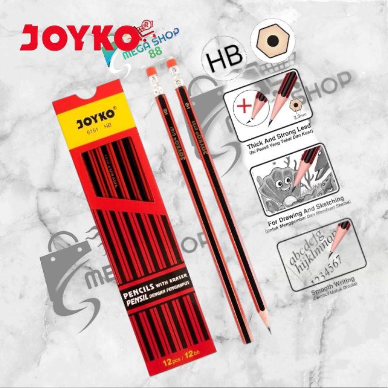 

Pensil Joyko HB 6151 @1Ktk=12pcs