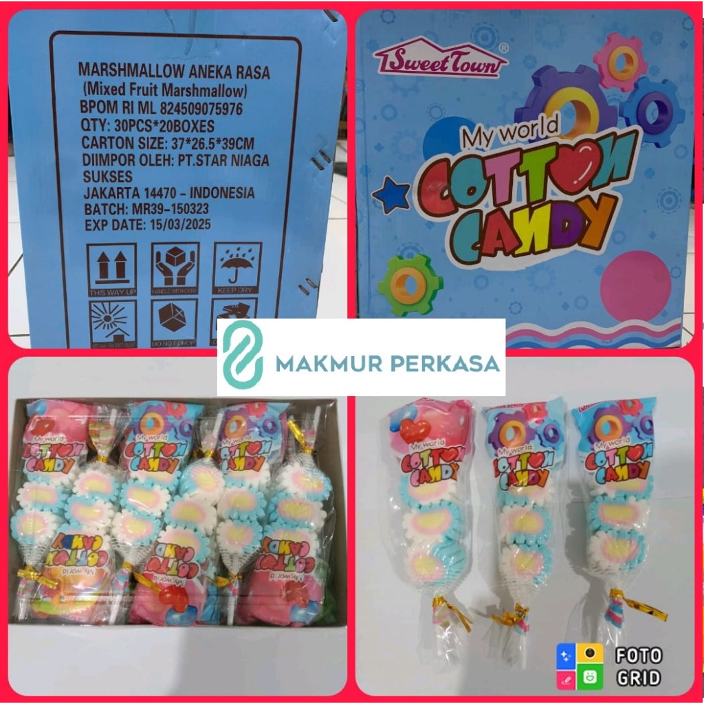 

Sweettown Marshmallow Flower Bunga Viral Impor isi 30