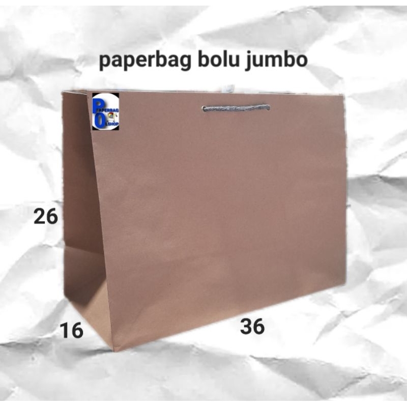 

paperbag bolu jumbo 36x16x26 coklat