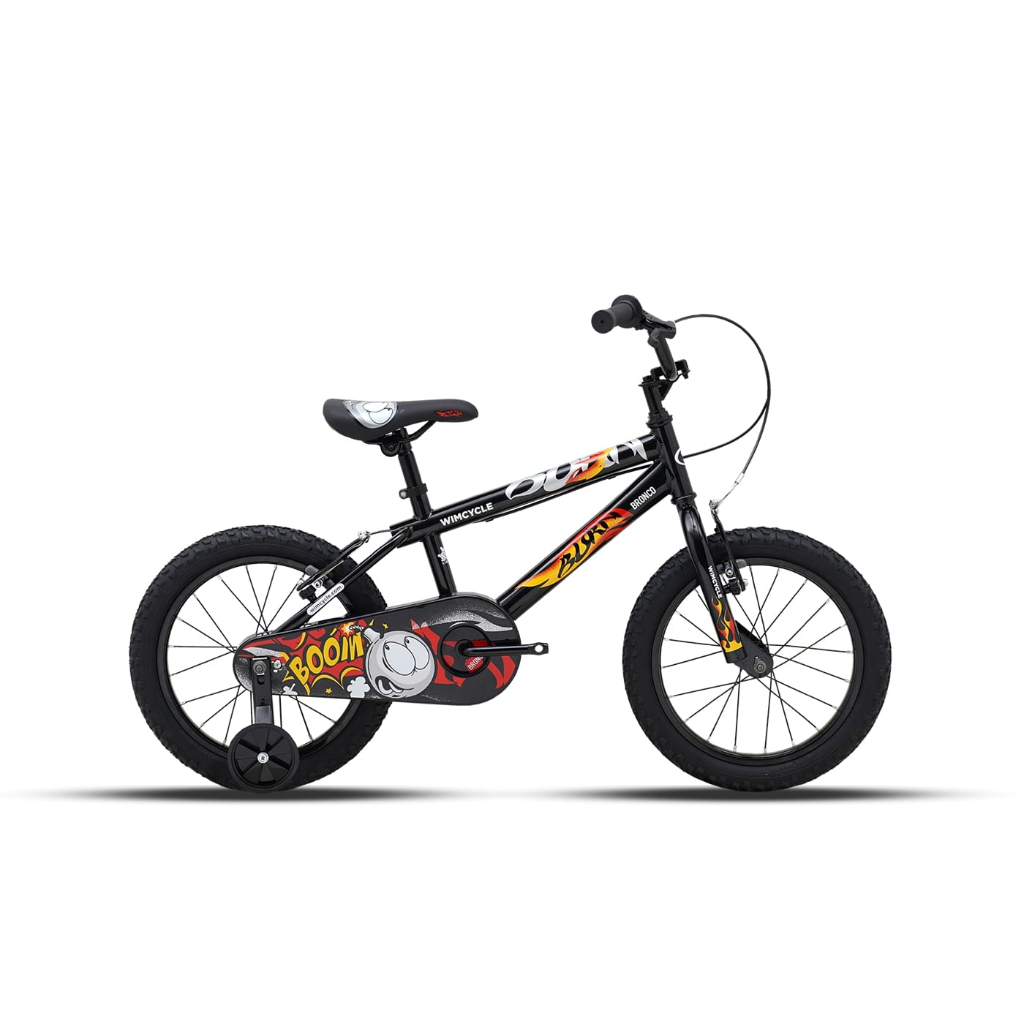 Wimcycle Bronco BURN Sepeda Anak Laki Laki Motif Api Bronco Burn 16 18 20 inch