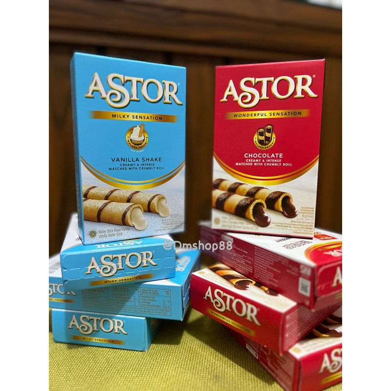 

ASTOR WAFER ROLL STICK KOTAK 40GR COKLAT / VANILA / MACHA